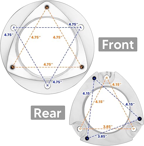 Miniatura 3 de WSays Espaciadores de extensión de suspensión de elevación de choque de 3 pulgadas compatibles con Subaru Forester Impreza Legacy Outback Saab 92-X