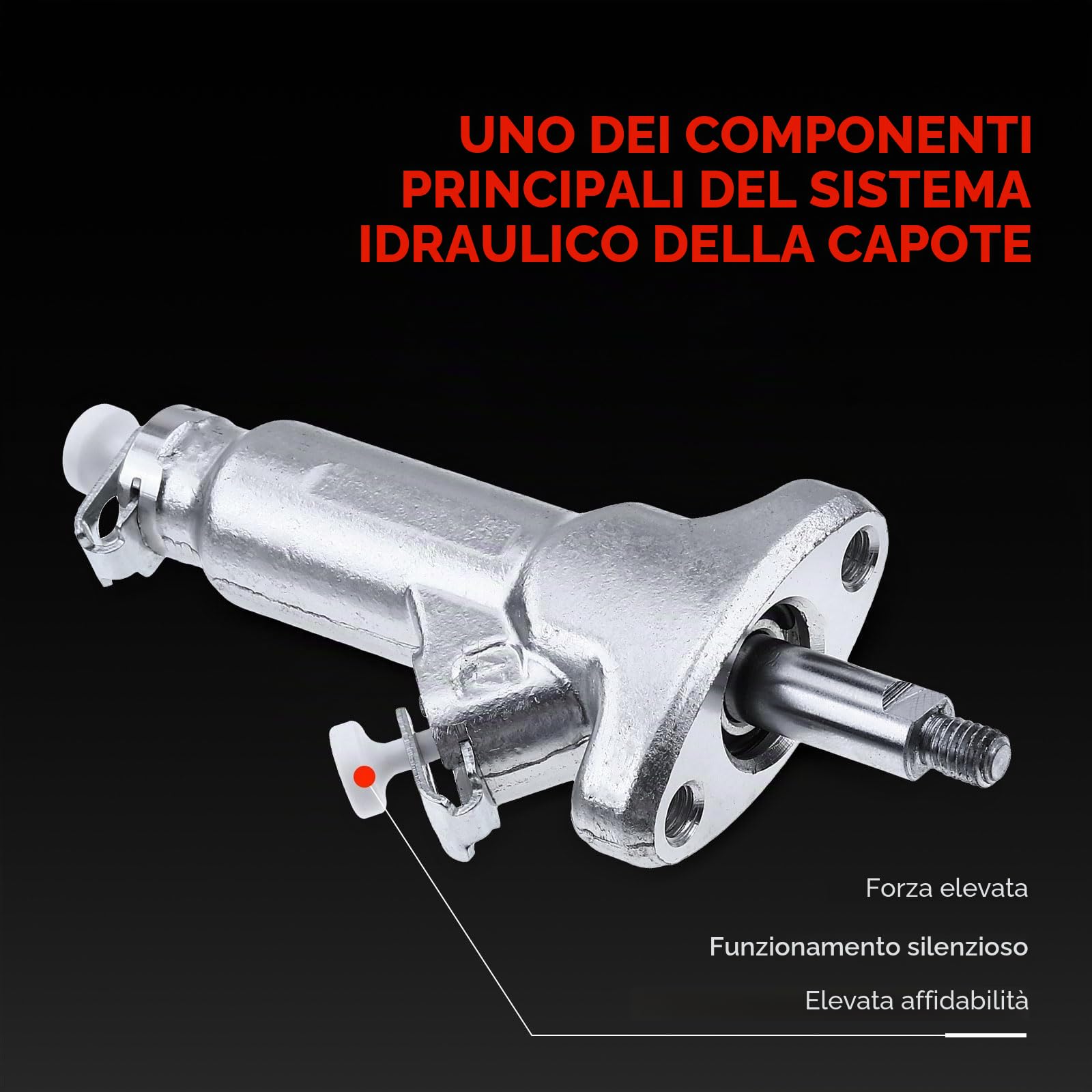 Frankberg Cilindro idraulico capote Anteriore superiore Compatibile con SL R129 Classe E Cabriolet A124 CLK Cabriolet A208 Cabriolet Replace# 1298001672