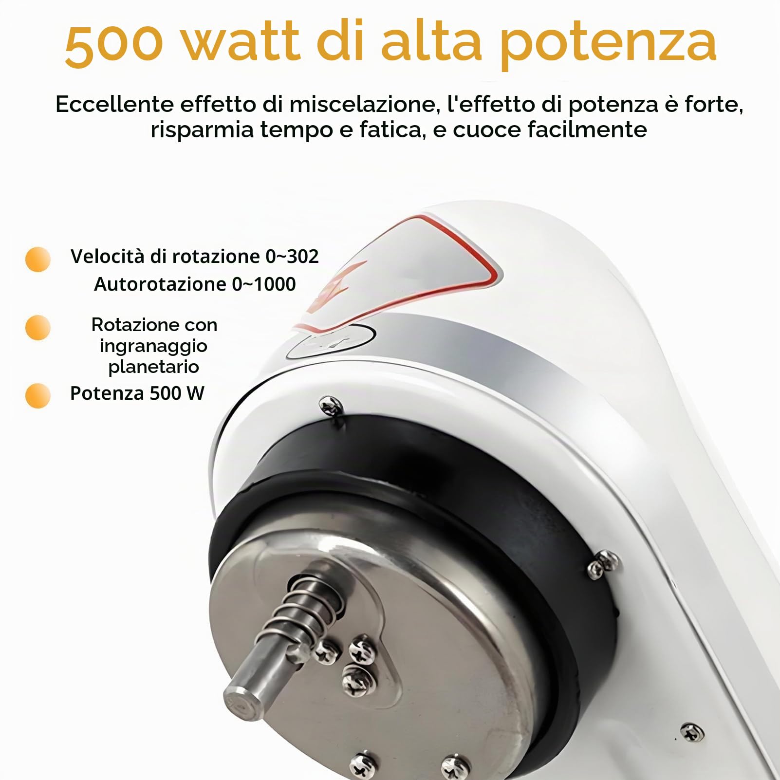 Impastatrice planetaria Professionale per la Cottura al Forno, impastatrice Commerciale per impieghi gravosi con Gancio per impastare, Frusta e sbattitore, 3 velocità 10L-220vSilver
