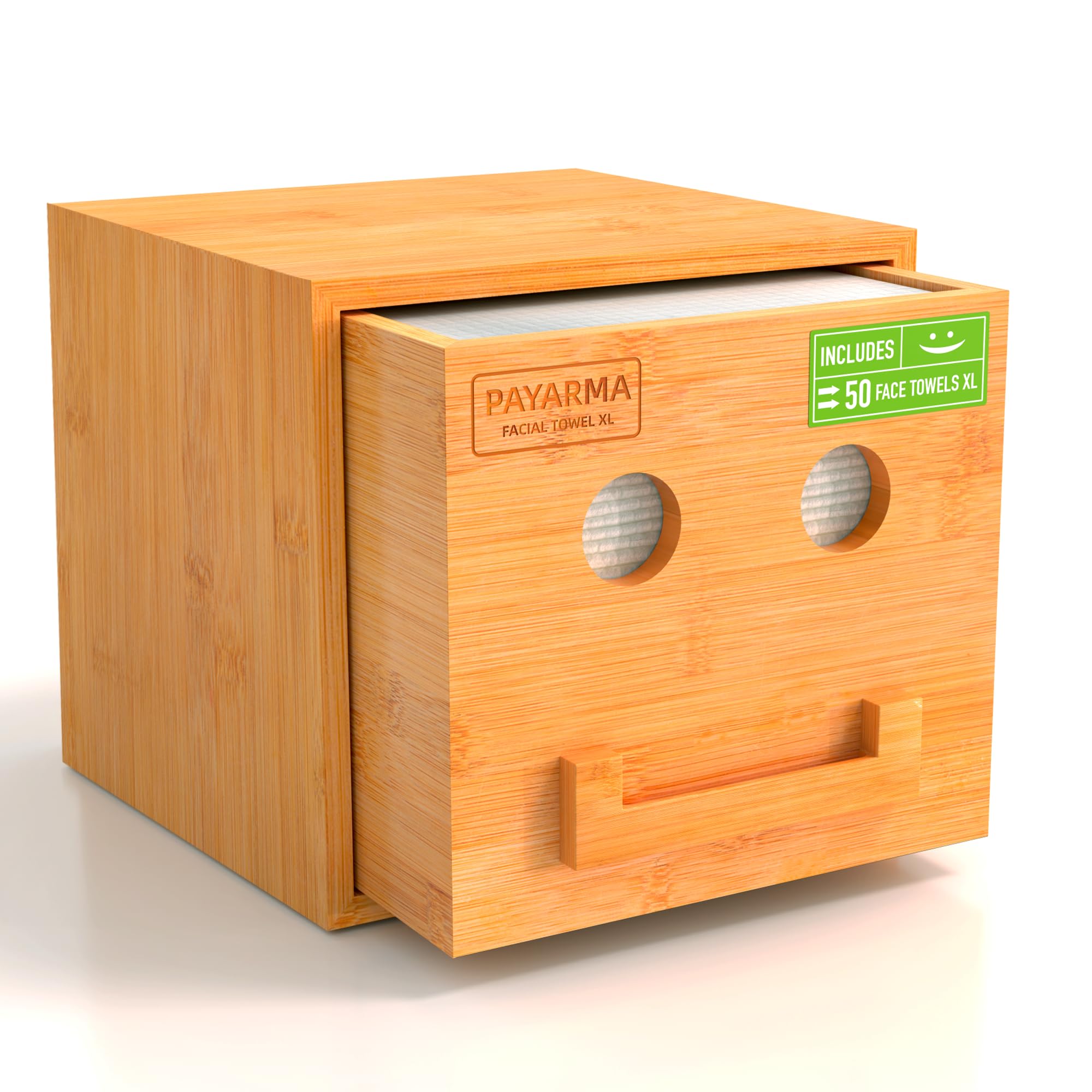 Bamboo Storage Box With 50 Disposable Face Towels Manufacturers China - View #6