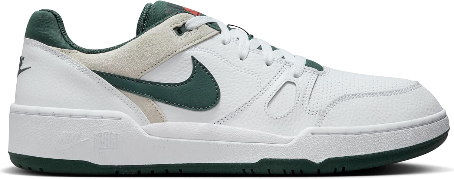 Nike Full Force Low Men's Shoes (HF1739-100, White/Sea Glass/Cosmic Clay/Vintage Green) Size 12 - Image 4