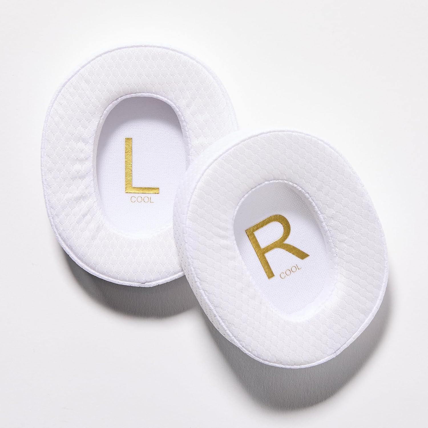 BlueAnt Pump X - ホワイト/ゴールド イヤーカップ - 冷却ジェル - 交換用ペア