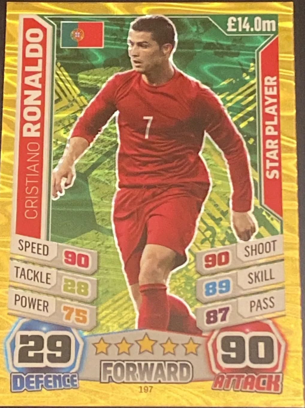 Match Attax World Cup 2014 Ronaldo Star Player 197 Trading Card