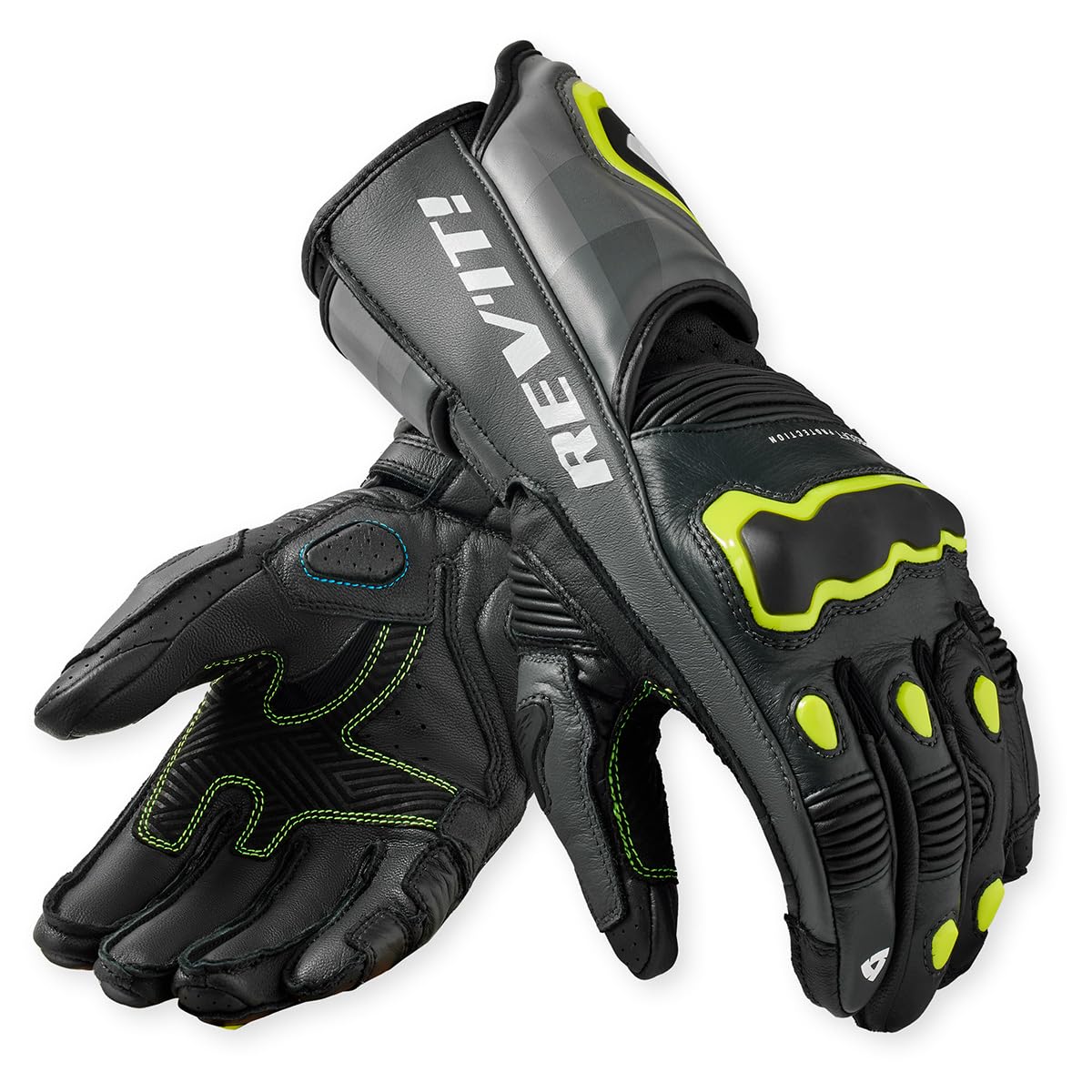 REVIT Mens Quantum 3 Race Motorcycle Gloves