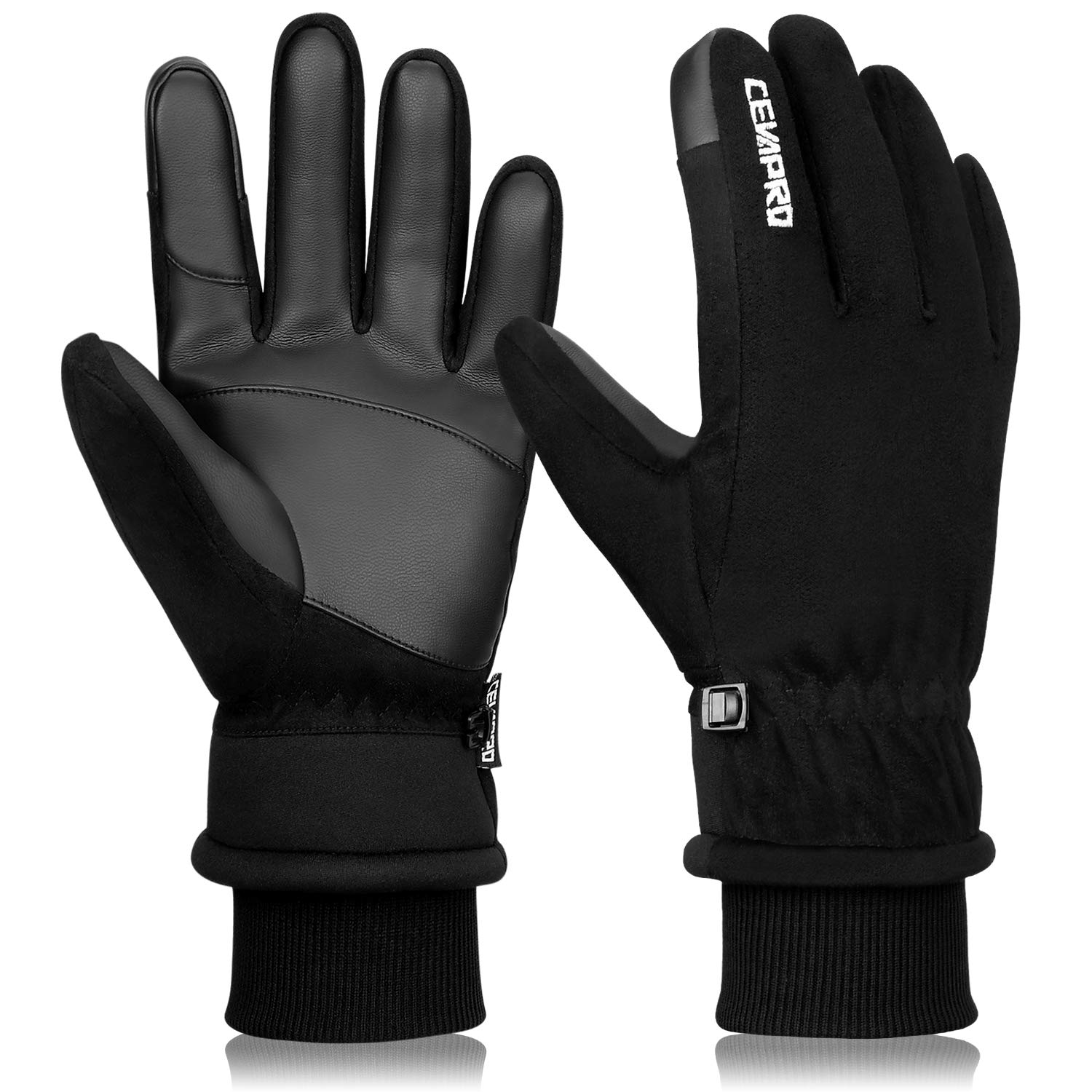 Thermal Gloves -20℉ Ski Gloves Men Warm Winter Gloves 3M Thinsulate Snow  Gloves Windproof Touch Screen Gloves for Skiing Snowboarding Shoveling