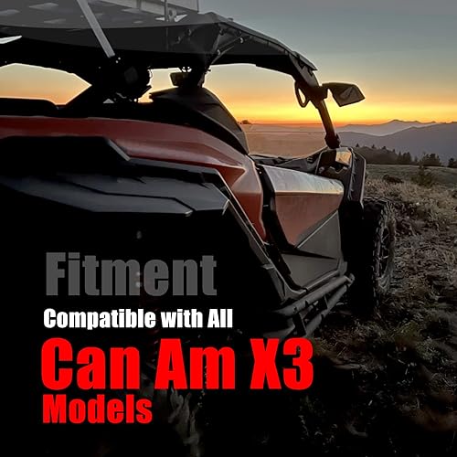 Miniatura 7 de Goldfire 4 elevadores de asiento de 1.5 pulgadas para Maverick X3, color negro, apto para Can-Am Maverick X3 todos los años, asiento de pasajero y