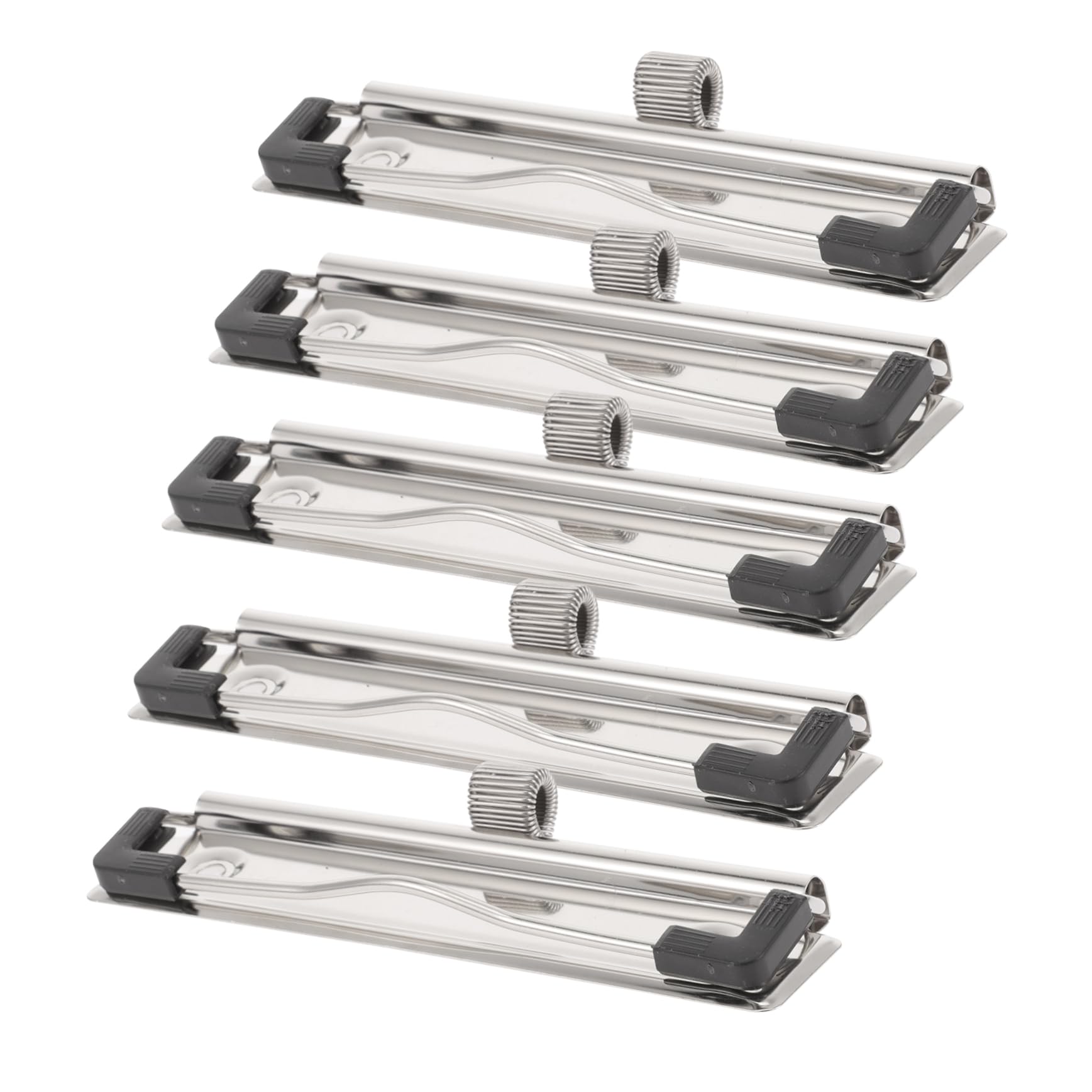 HOMSFOU 3 Set Clip Portablocco Metallo Con Meccanismo Fissaggio Facile Per Uffici Scuole E Case Resistente E Facile 5 Pezzi*3