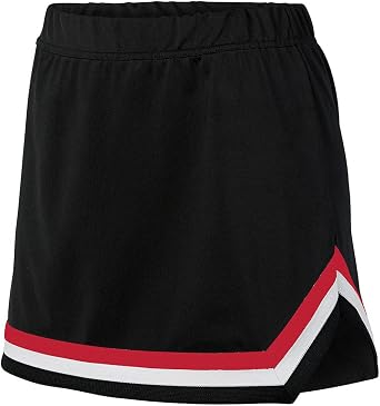 Augusta Sportswear Girls Pike Skirt S Black/Red/White