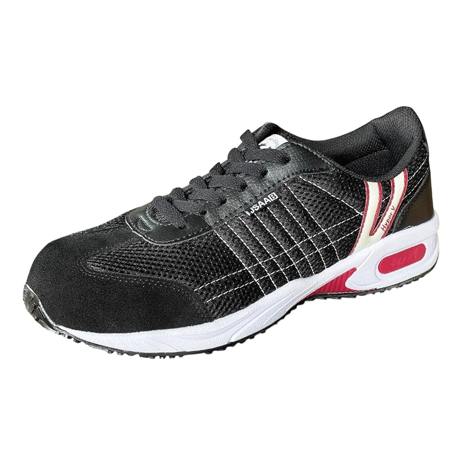 HG Hyper V 防水安全靴 ブラック 編み上げ 布 HG Hyper V 防水安全靴