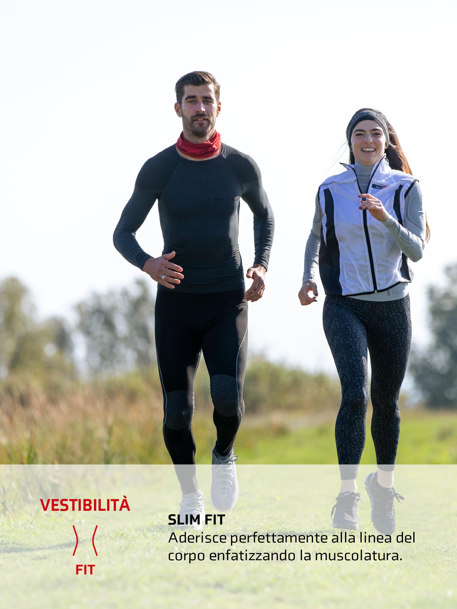 BIOTEX Calzamaglia Smart Compression Termica Unisex, Compressione Intelligente, Ideale per Sport Outdoor Invernali