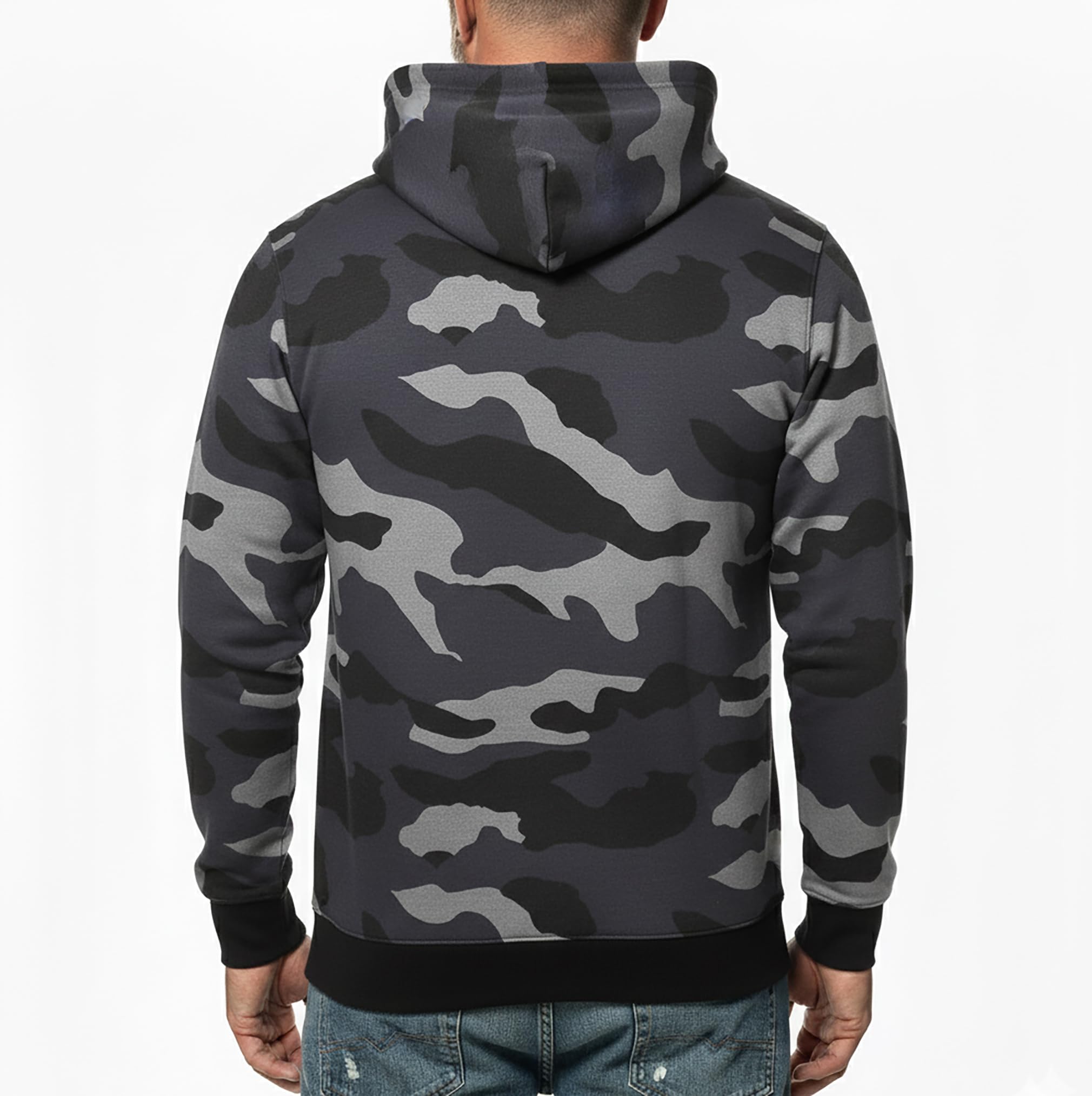 ROCK-IT Apparel® Sweat a Capuche Homme Worker Hoodie Sweatshirt Pullover Hoody Taille S-5XL qualité 330g et très Doux Couleur Noir Camouflage blu Rosso Grigio