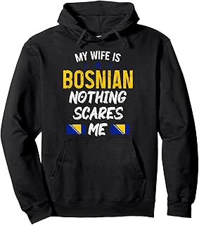 Bosnia Herzegovina Bosnian Wife Pride Roots Funny Pullover Hoodie