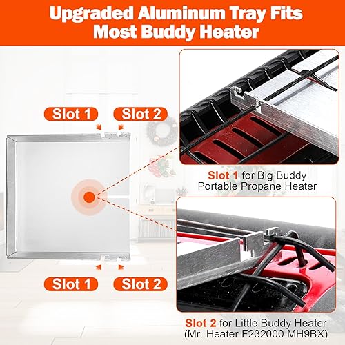 Miniatura 3 de Ventilador de estufa de leña Buddy Heater para Mr. Heater (compatible Big Buddy), ventilador térmico alimentado por calor, ventilador termoeléctrico