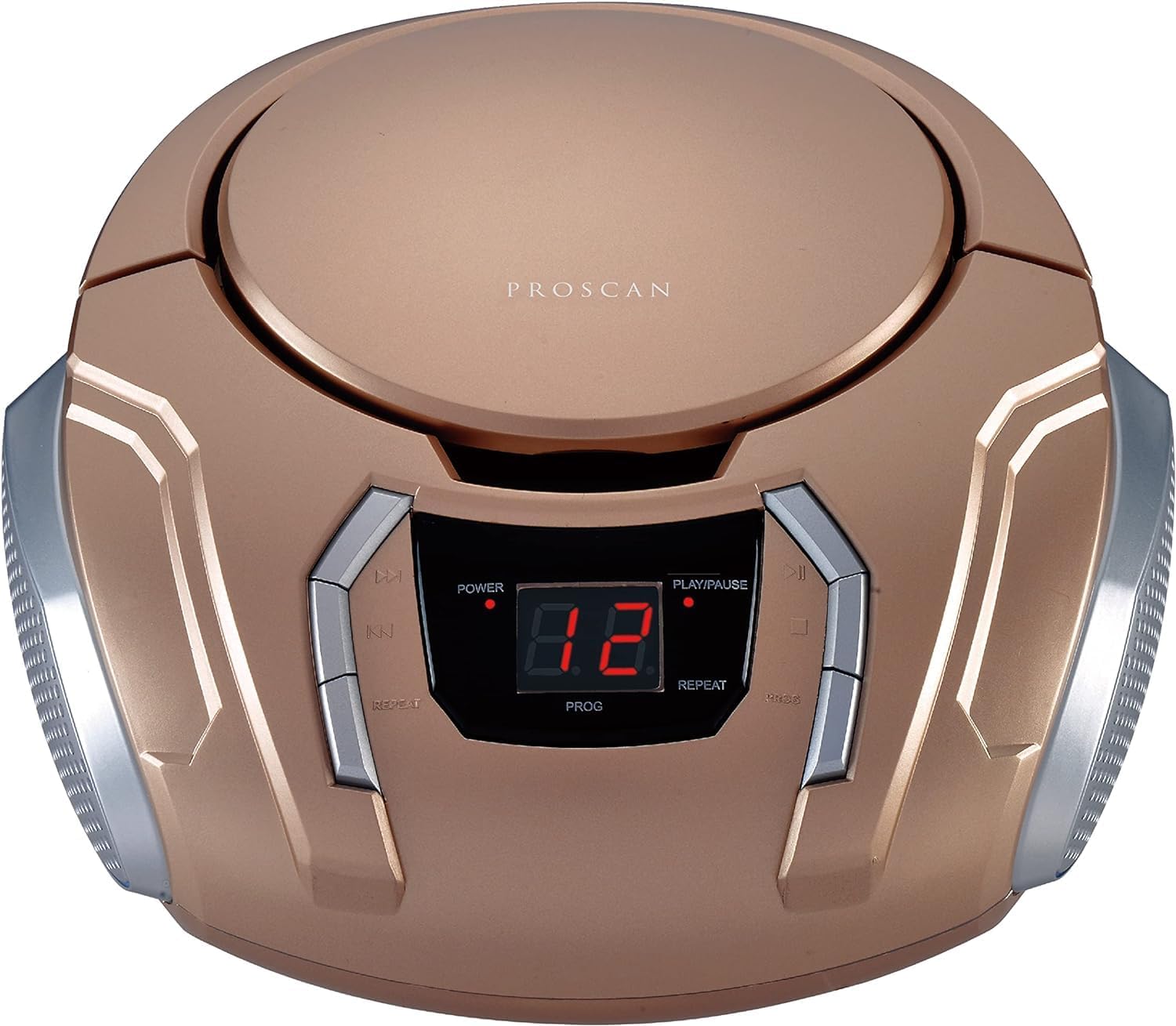 SYLVANIA(R) SRCD261-B-CHAMPAGNE Portable CD Players with AM-FM Radio (Champagne)