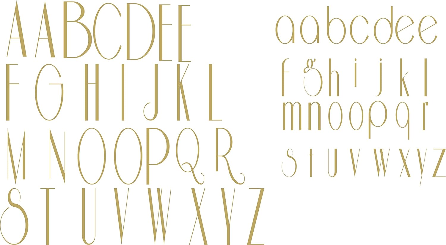 SEC Apparel Iron-On 3 Inches, 2 Inches Riesling Letters (Gold, Upper Case)