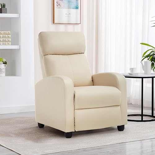 Miniatura 83 de BestMassage - Sillón reclinable para sala de estar Moderno sofá con respaldo alto, asiento para cine en casa con soporte lumbar (con masaje,