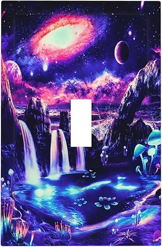 Miniatura 43 de Cubierta de Pared de Interruptor y Toma de Corriente de 1 Gang de Patrón Texturizado de Mármol Turquesa Oscuro Azul Gris Moderno Abstracto de Lujo