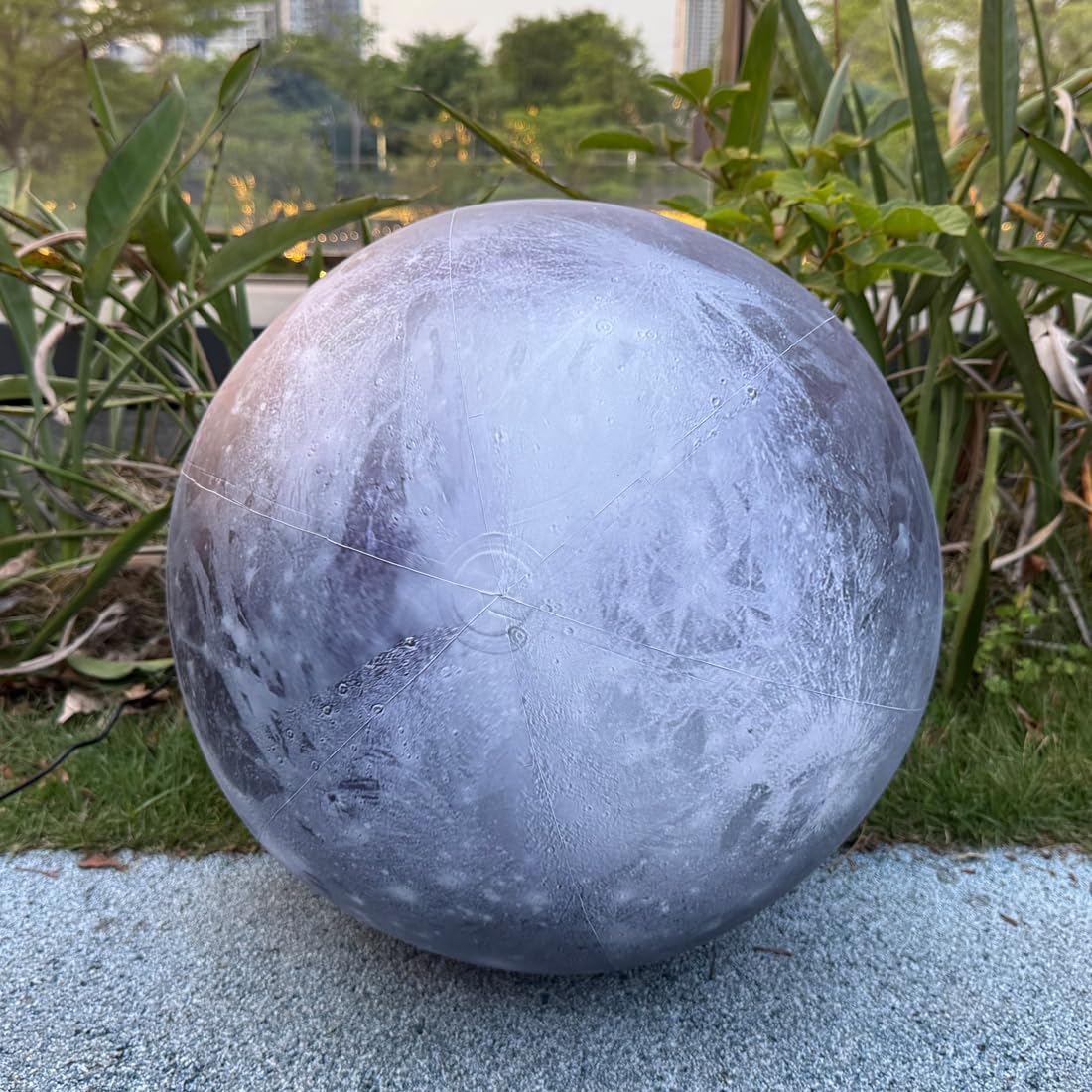 Vinfgoes 60'' Large Inflatable Pluto, LED Planet Balloon for Educational Institution/Planetarium/Store/Club Decoration