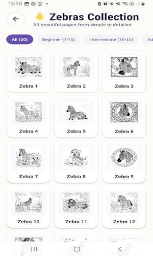 Zebras Coloring Book – vue 6
