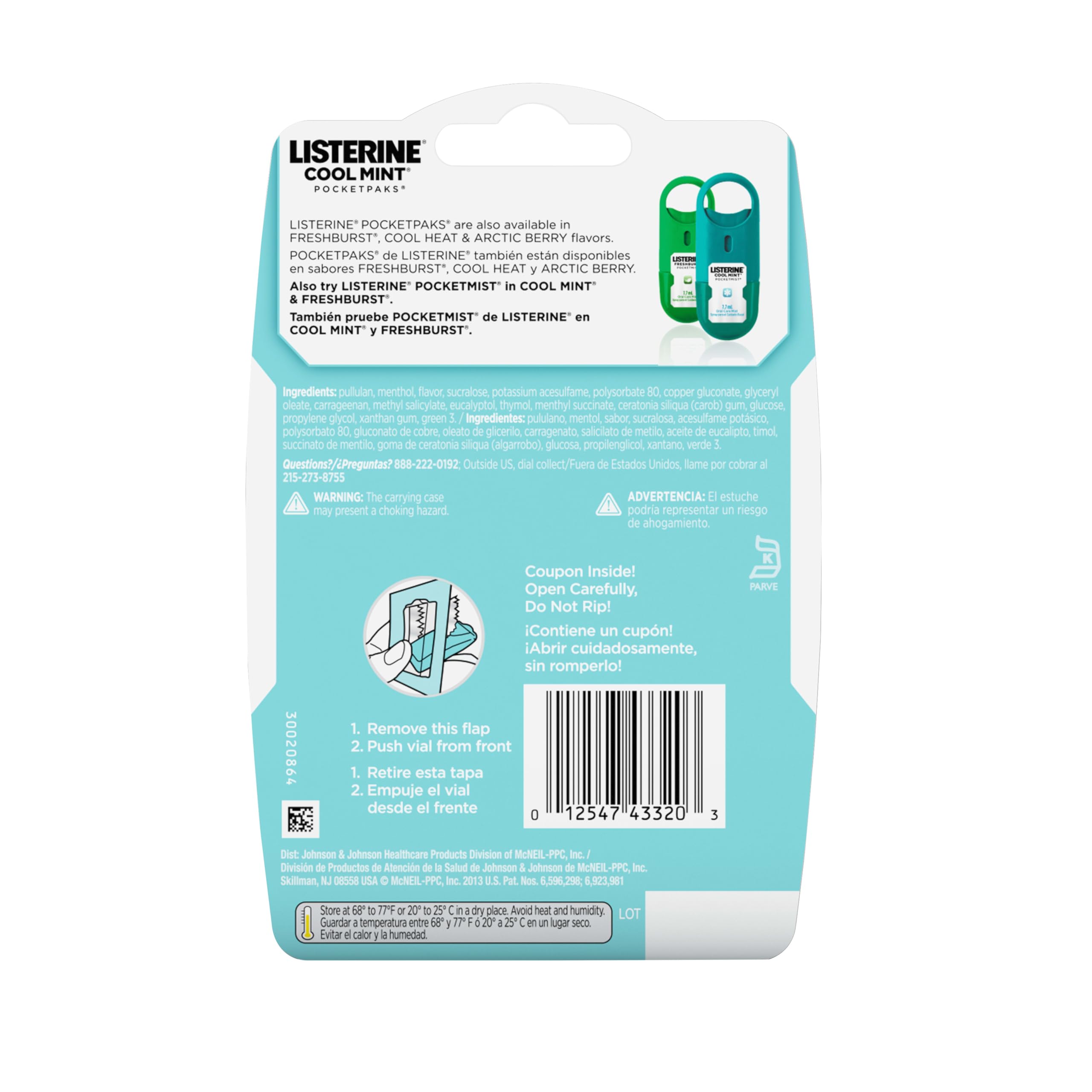 Listerine Cool Mint Nefes Tazeleyici Strip 72li Paket
