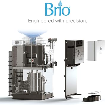 Brio Limited Edition Top Loading Countertop Water Cooler Dispenser with Hot Cold and Room Temperature Water. UL/Energy Star Approved