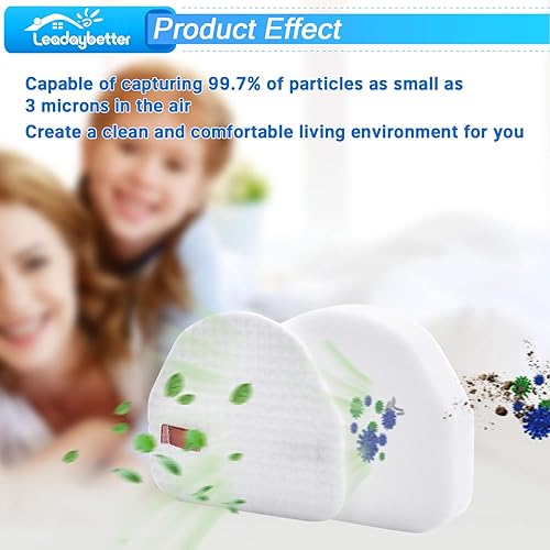 Miniatura 4 de Leadaybetter Filtro de repuesto para Shark Navigator NV100 NV100 26 NV105 26 NV106 UV300 NV450 NV480 NV482 aspiradora vertical ligera, paquete de 4