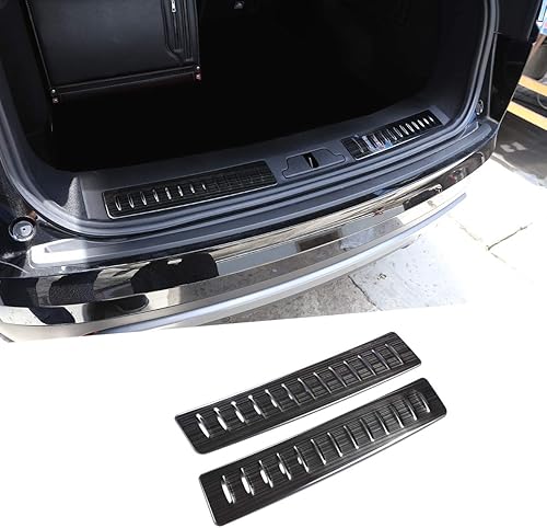 Protector de parachoques trasero cepillado negro de acero inoxidable 304 para Land Rover Range Rover Velar 2017 2018 2019 Accesorios de coche