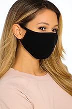 Cotton Washable Reusable Black Face Mask Dustproof Cloth Mouth Cover Covering For Men Women Outdoors Indoors Cycling Ski Protection