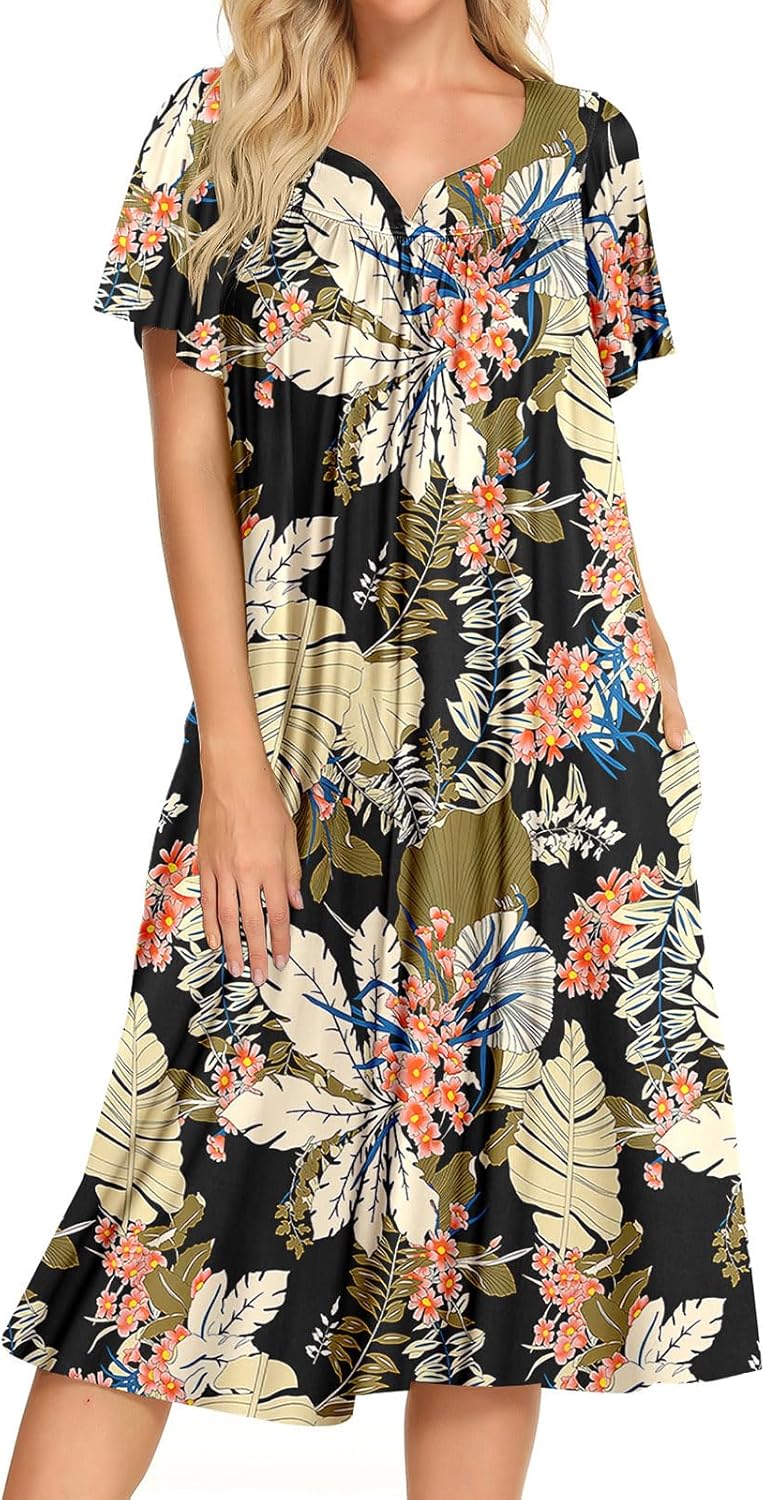 House dresses for women with pockets in various sizes