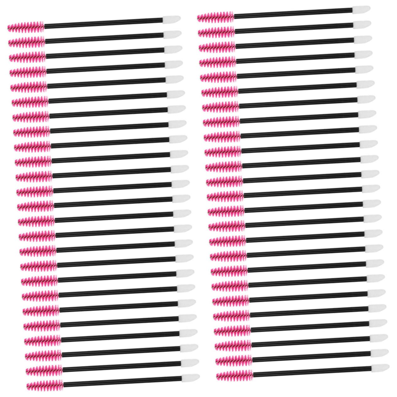 SOESFOUFU Elegant Eyebrow Lash Brush Set 50pcs Disposable Makeup Brushes Lash Comb Perfect for Travel Home