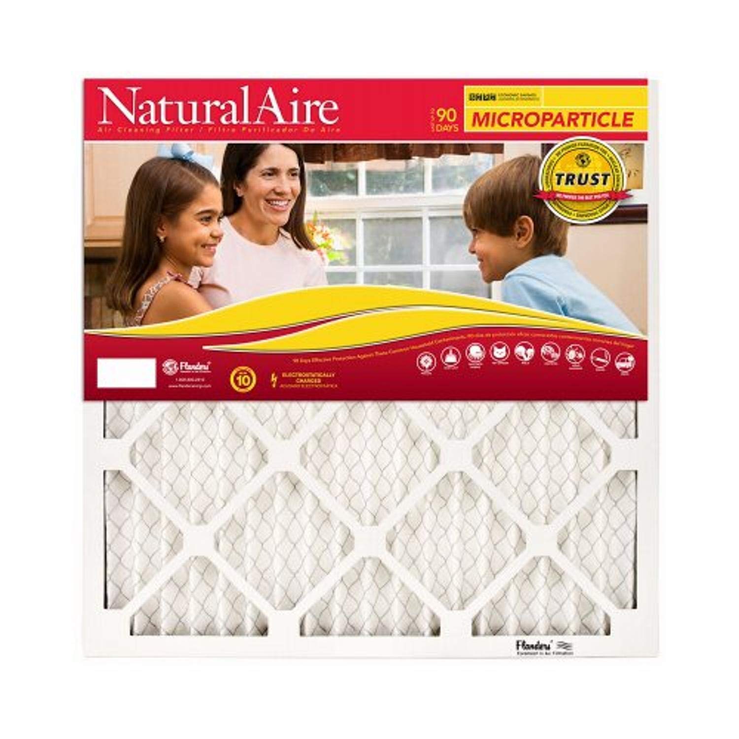 NaturalAire Microparticle Pleated Air Filter, 90 Days, 18x20x1- In.