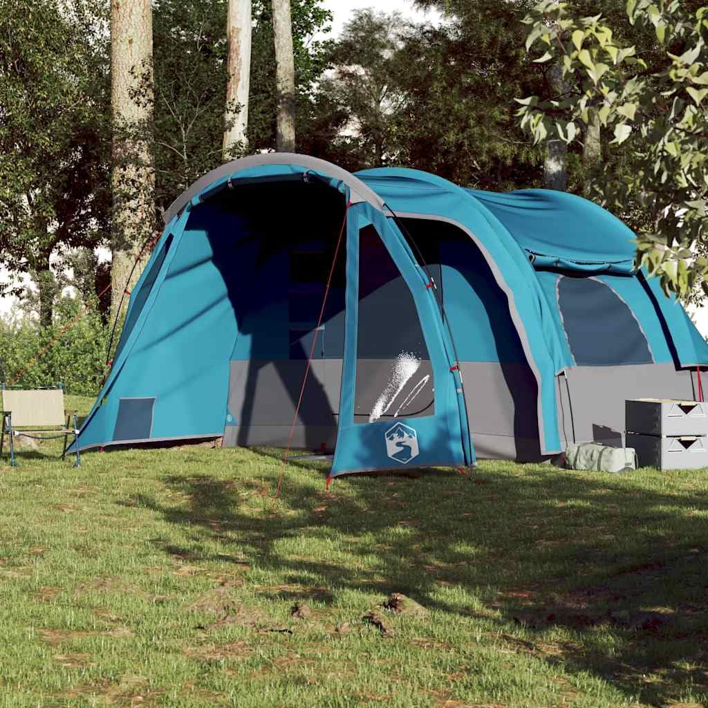 Genérico Tienda de campaña Familiar 6 Personas Impermeable Azul,Deportes,Actividades al Aire Libre,Camping y Senderismo,Tiendas de campaña-94732