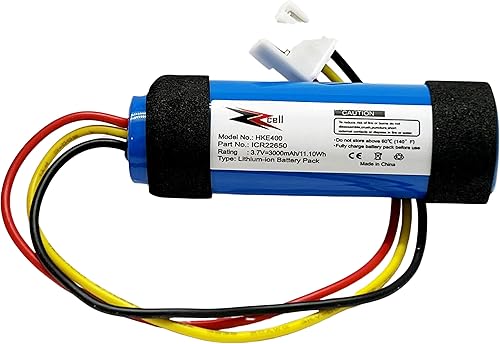 Miniatura 4 de ZZcell HKE400 - Batería de repuesto para Harman Kardon Onyx Studio 4, ICR22650, 3.7 voltios 3000 mAh