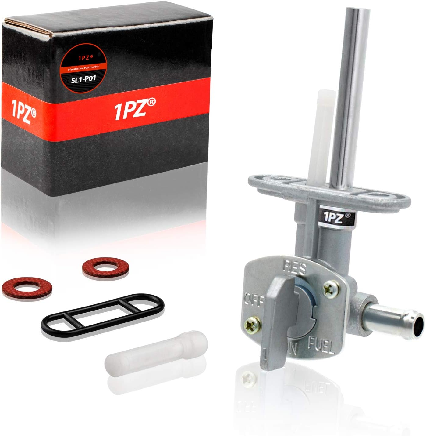 1PZ SL1-P01 Upgraded Fuel Gas Tank Petcock Valve Replacement for Yamaha YFS200 YFM250 350 400 600 YFZ350 YFZ450 Suzuki DRZ400 FZR600 LT80 LTZ250 LTZ400 Raptor 660 Wolverine Banshee 350 Grizzly Blaster