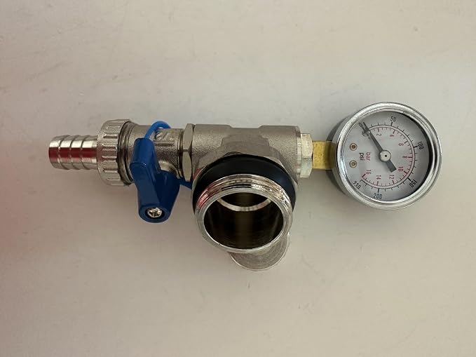 Manifold 3 Circuitos 1/2" Pex con Medidores y Válvulas miniatura 6