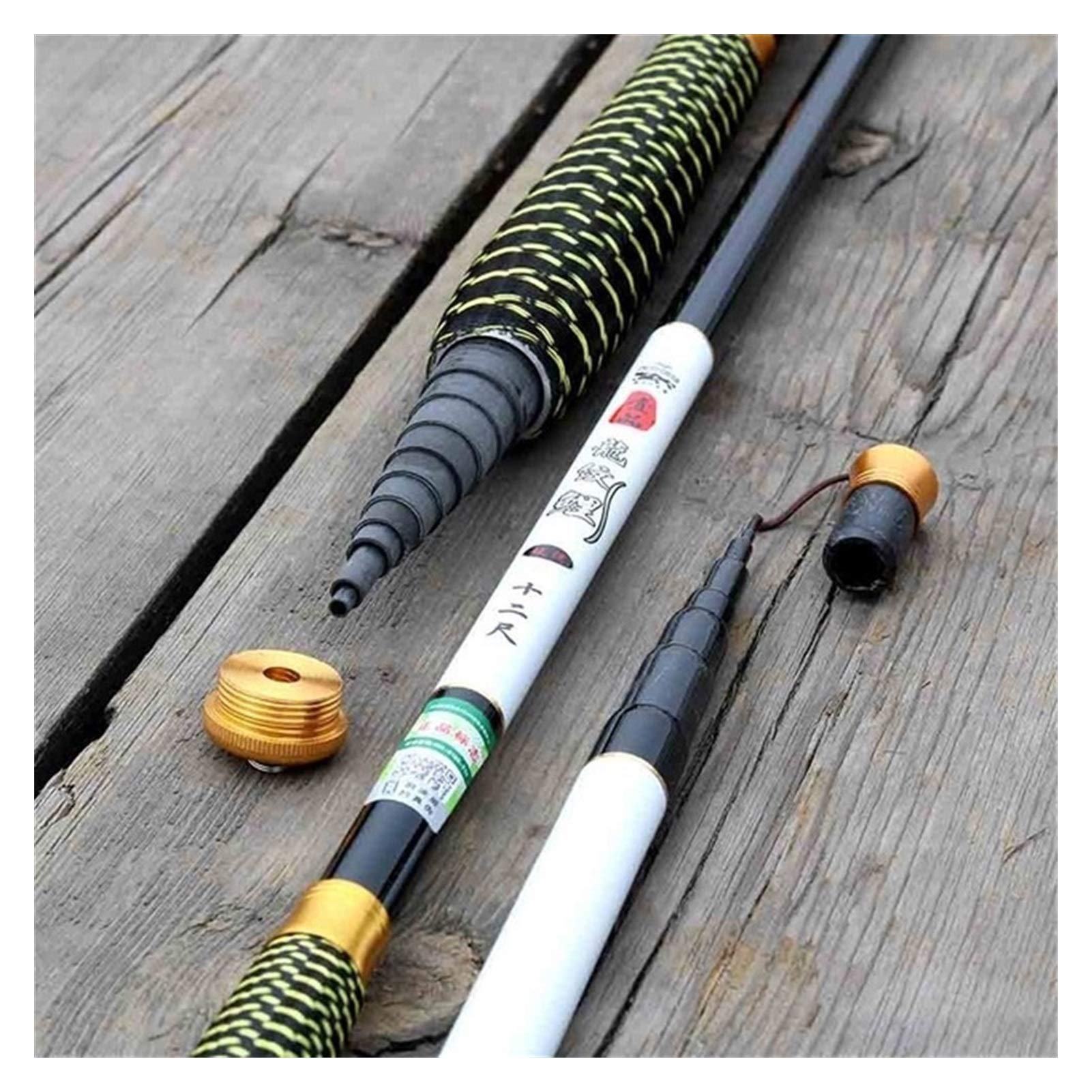 Canna da pesca ad alto tenore di carbonio Streaming canna da pesca in fibra di carbonio 2,7 .2M ~ telescopica