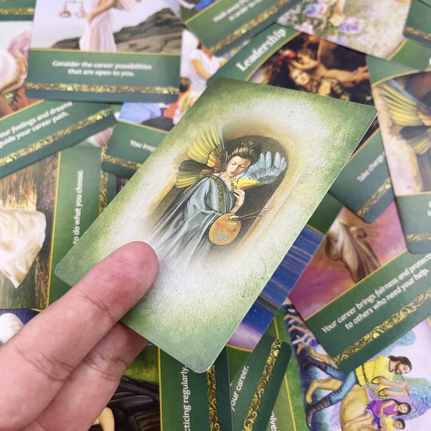 Tarot Cards for Beginners, 44 Tarot Deck and Oracle Deck, Life Purpose Oracle Cards Tarot Cards with Meanings on Them and Angel Tarot Cards with e-Guide Book Great Gift for Friend or Family