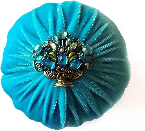 Miniatura 21 de Cojín abrasivo de terciopelo morado de 4 pulgadas para coser – 1 libra de polvo de esmeril – hecho a mano en Estados Unidos (4 pulgadas, morado)