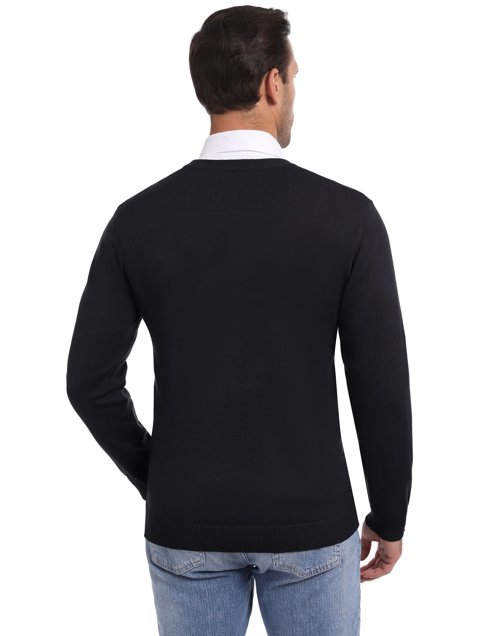 iClosam Maglione Uomo Invernali Scollo v Uomo Pullover Giacca in Maglia Maglione Pullover Invernale Tenere Caldo