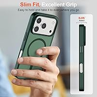 Vista 1737 de SUPFINE Funda magnética para iPhone 11 con protector de pantalla (compatible con MagSafe) (protección contra caídas de grado militar), translúcida