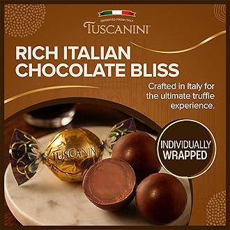 Tuscanini Fine Italian Hazelnut Milk Chocolate Truffles, Venice, 5.4oz | Gourmet Italian | Premium Gift | Perfect for Holidays & Celebrations