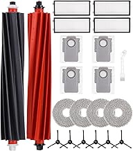 Replacement Kit for Roborock Q Revo master/Q Revo Slim, 1 pair of Main Brushes, 4 Filters, 4 Dust Bags, 4 Wipes, 6 Side Brushes, 1 Small Brush