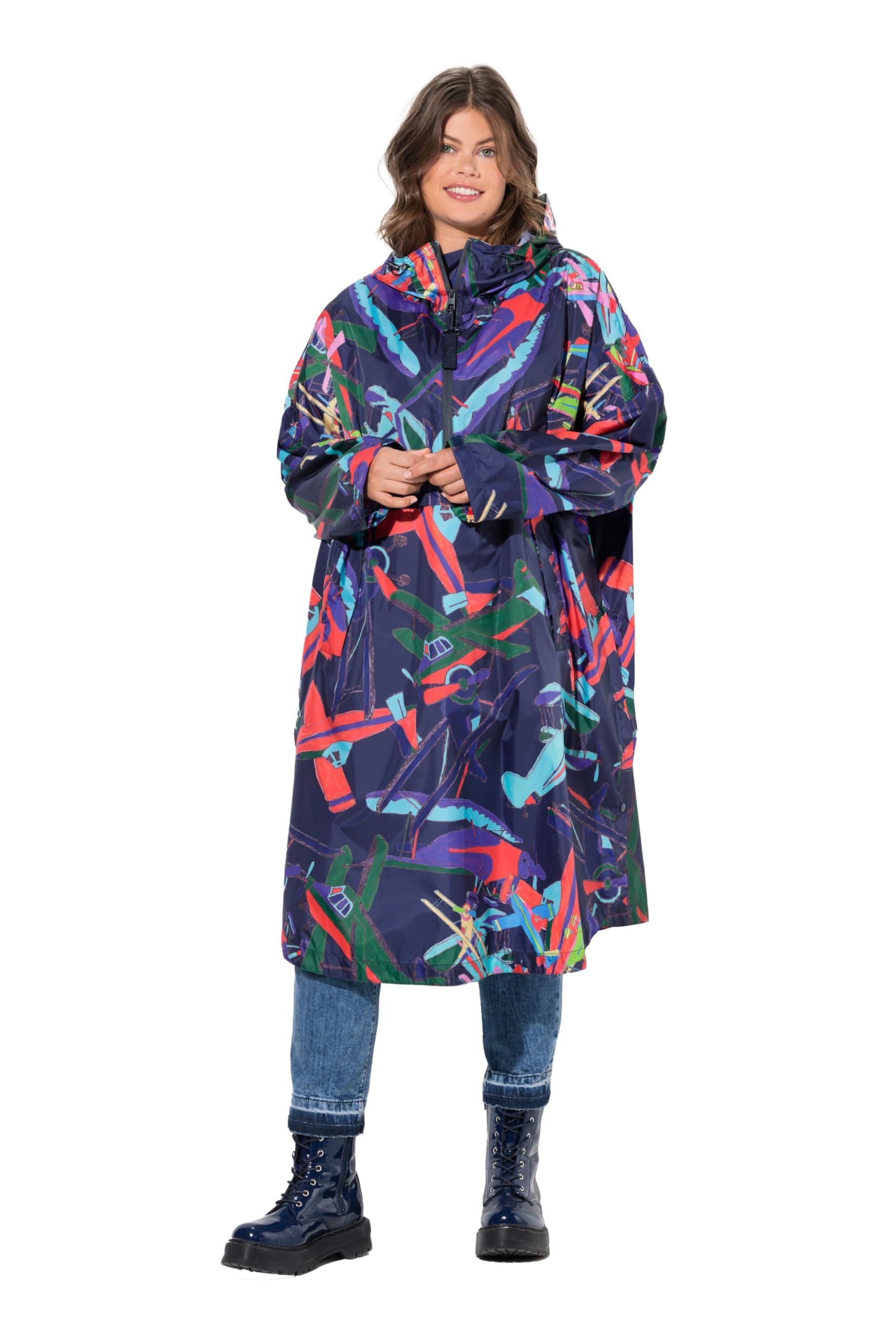 Laurasøn Funktions-Regencape, Unisex, Print, Kapuze 836280