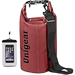 Dry Bag Sack, Waterproof Floating Dry Gear Bags for Boating, Kayaking, Fishing, Rafting, Swimming, Camping and Snowboarding (Red, 5L)