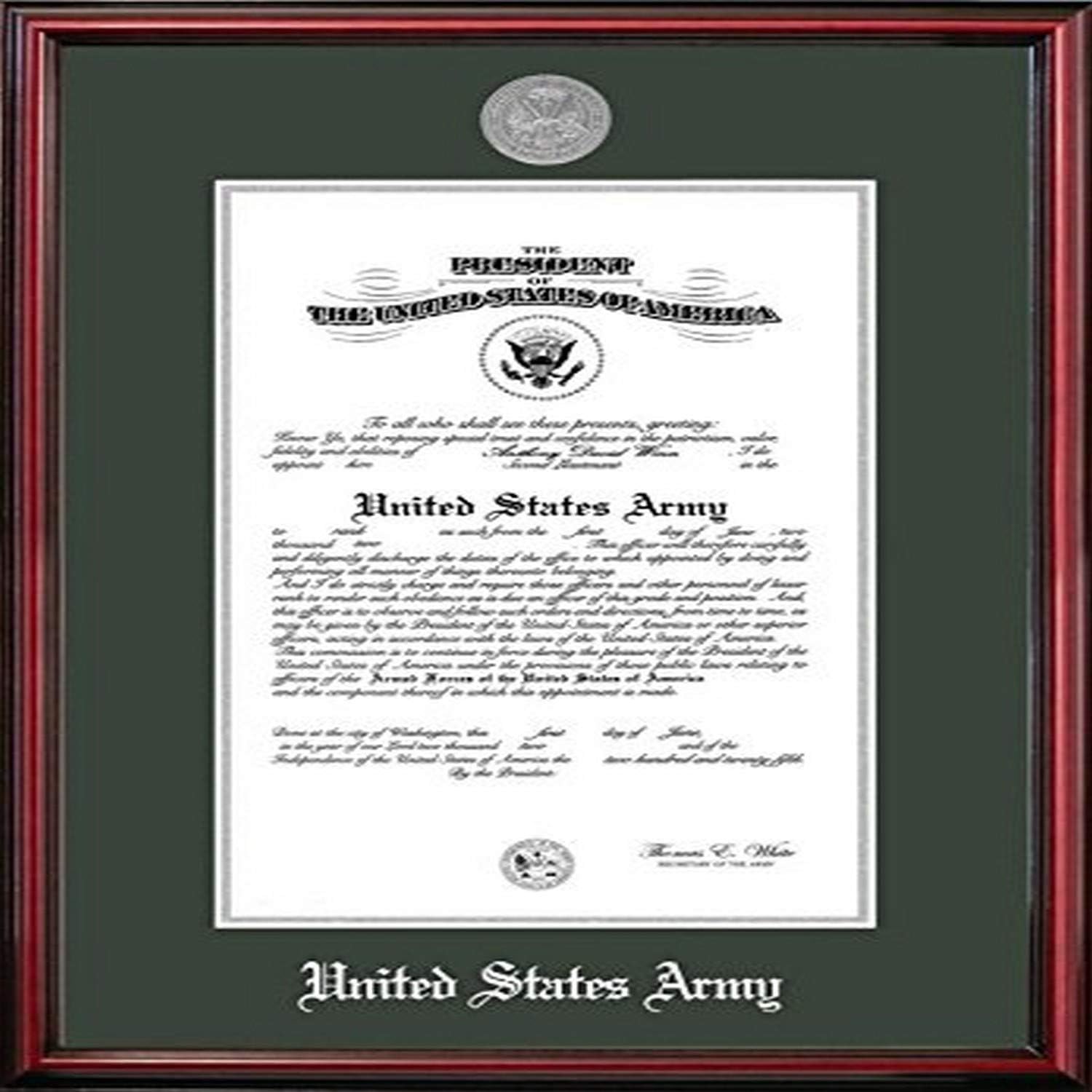 Campus Images ARCPT00111x14 Army Certificate Petite Frame with Gold Medallion, 11" x 14"