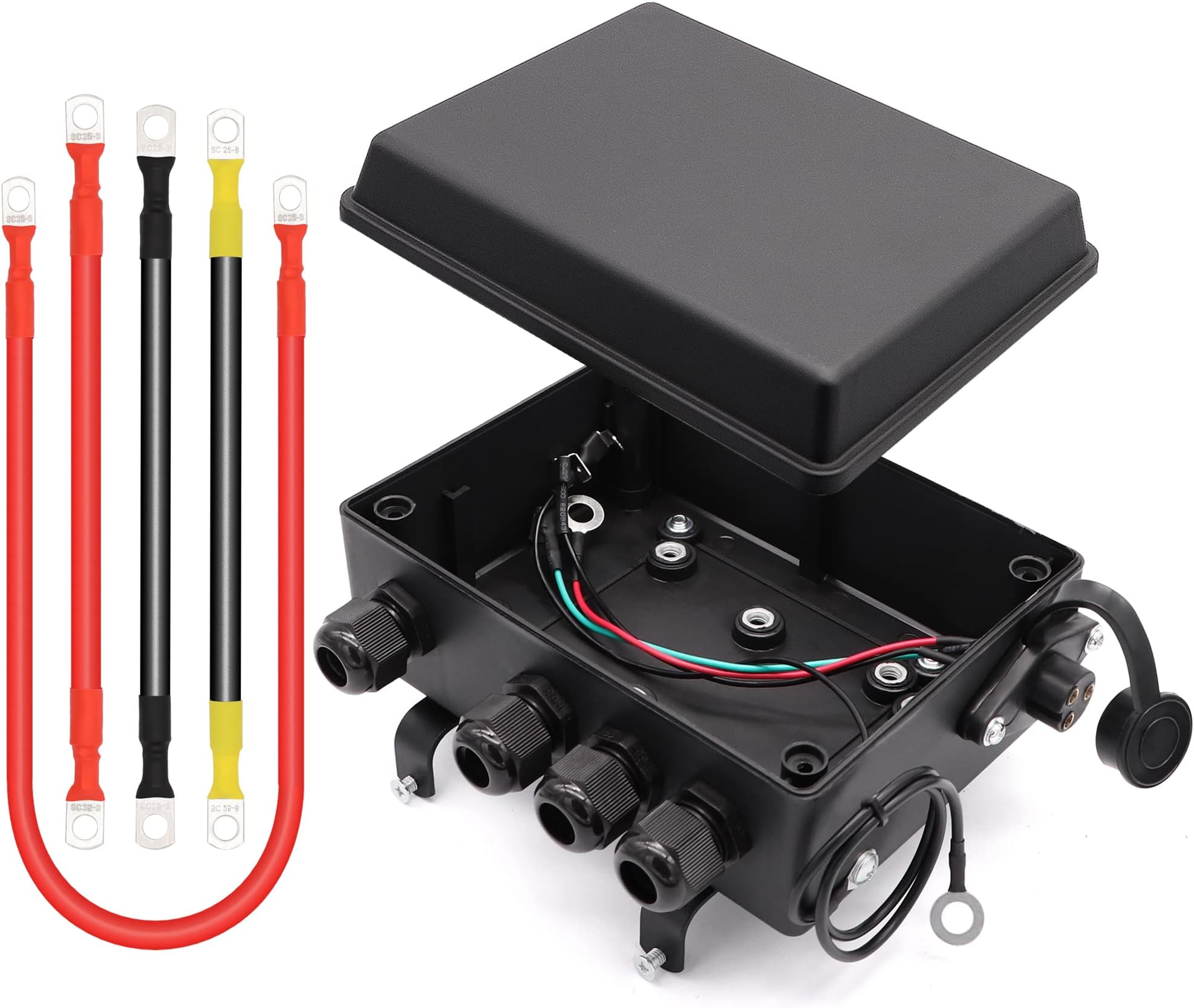 Winch Solenoid Relay Control contactor pre-Wired Box for 8000-17000lbs Electric ATV UTV Winch 12V