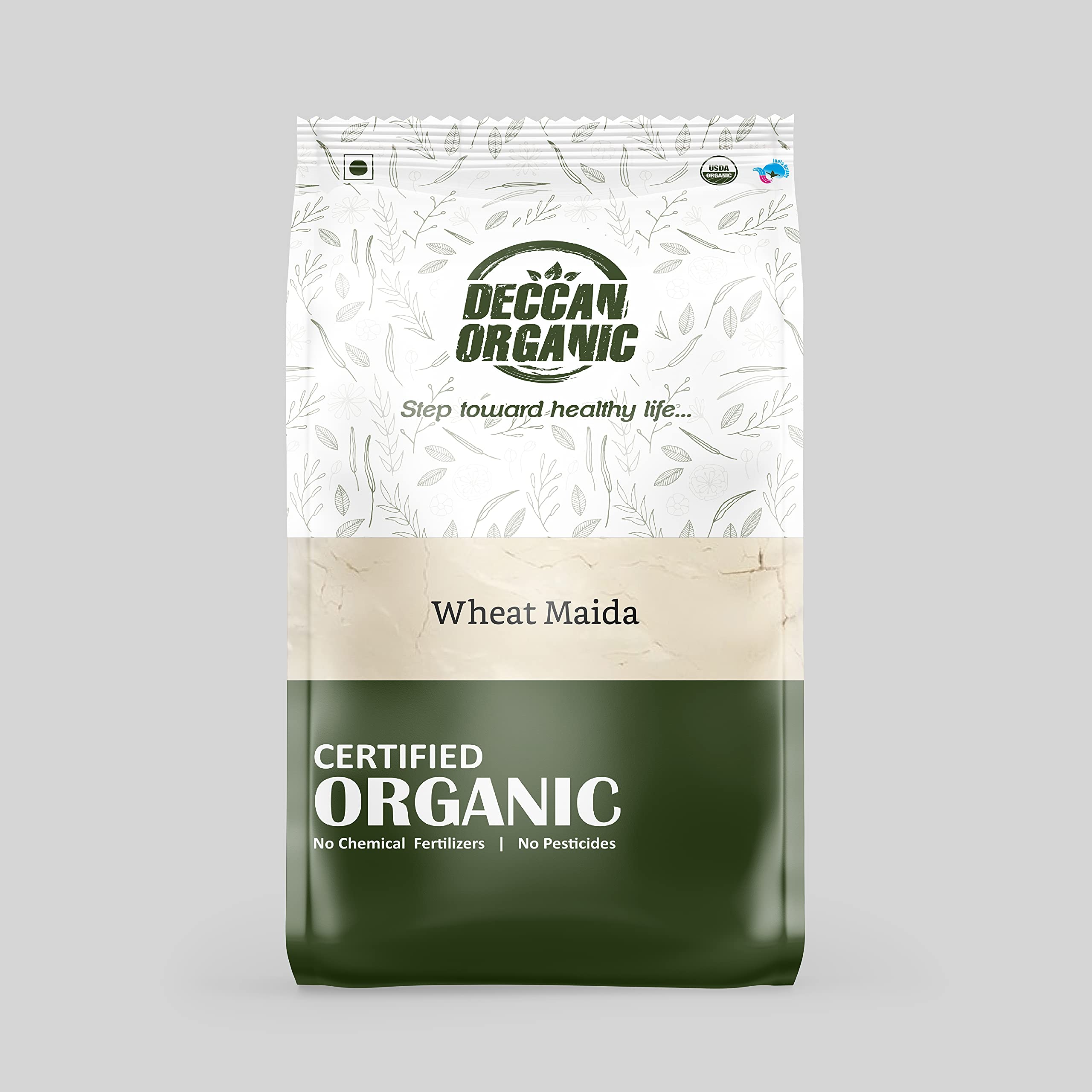 Deccan Organic WHEAT MAIDA Flour 500 gm Pouch