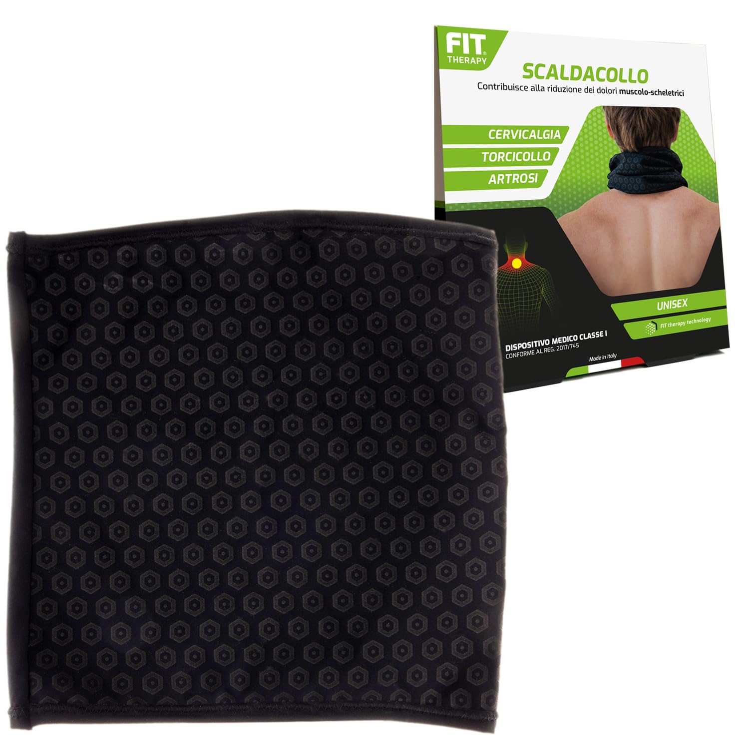 FIT Therapy - Scalda collo cervicali - Dispositivo Medico per Dolori Muscolari e Articolari Collo e Spalle - Allevia torcicollo, artrosi, rigidità - Senza farmaci, lavabile fino a 300 volte
