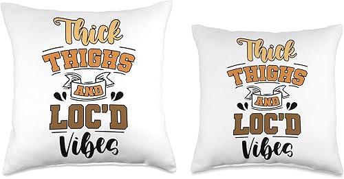 Miniatura 3 de Locs Afro Dreadlocks Love Natural Beauty Hair Locd Thick Thighs Loc'd Vibes Afro Hair - Almohada africana americana, 18 x 18 pulgadas, multicolor