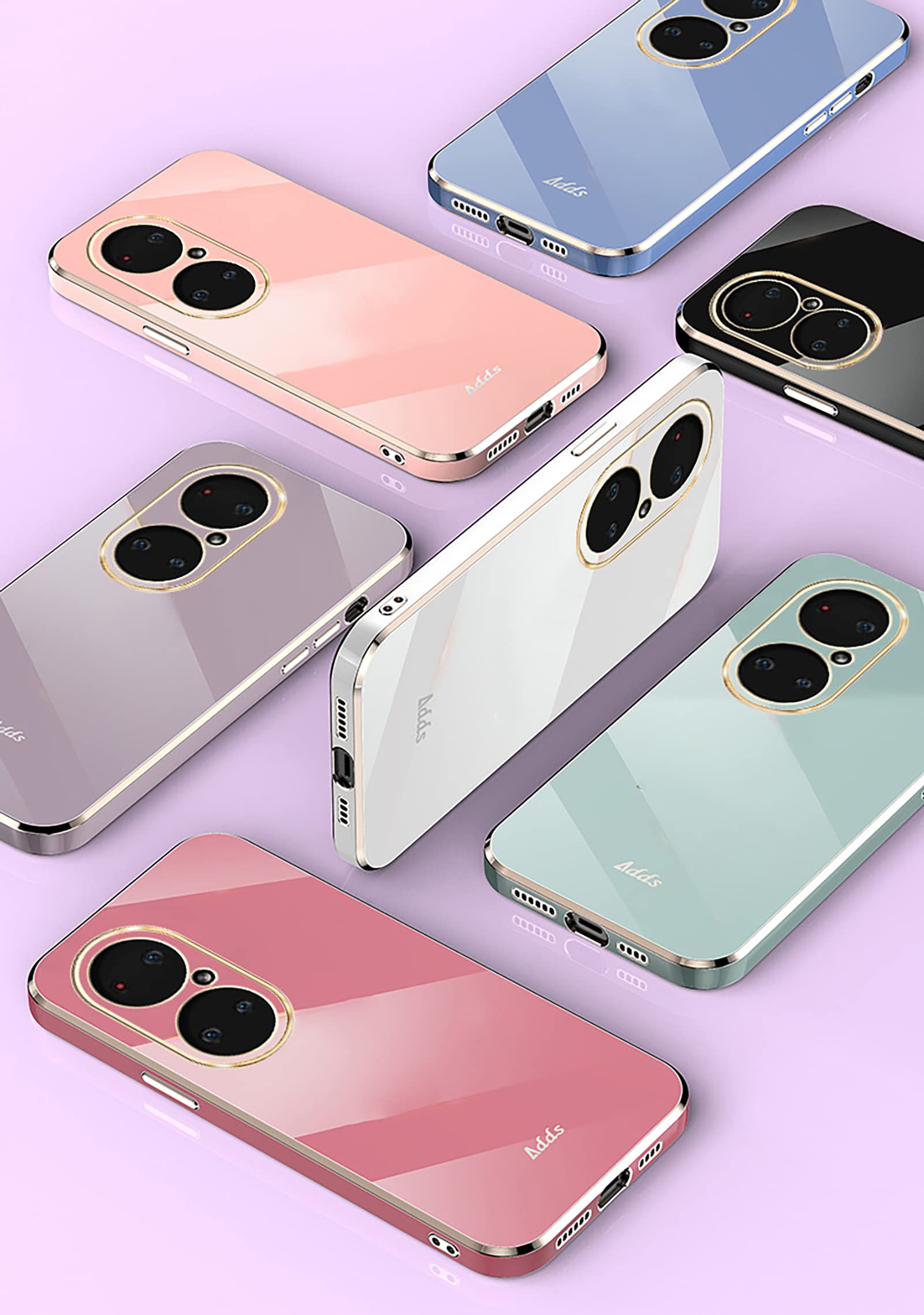 XINYEXIN Cover per Honor 70 con Anello Supporto Ruota 360 Gradi, Moda Morbido TPU Silicone Case Antiurto Custodia per Honor 70 - Viola